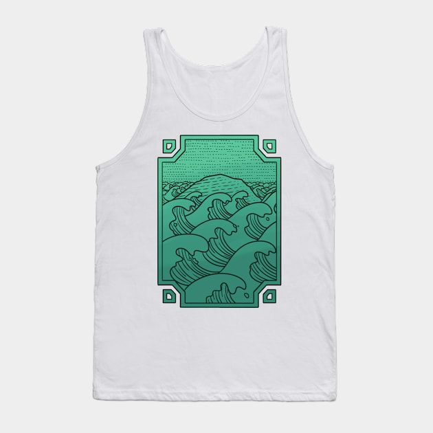 The Churning Sea Tank Top by Pockets